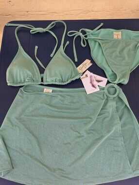 Jessica Simpson NWT 3 Piece Teal Bathing Suit